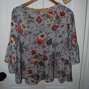 Babydoll style floral top